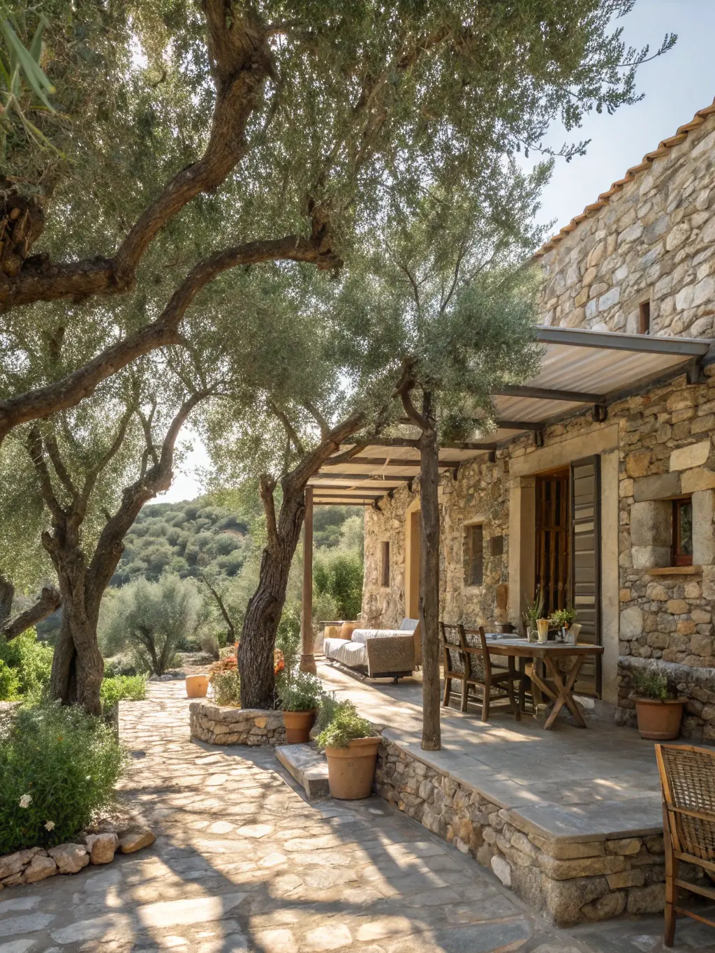 A cozy villa in Bodrum with a traditional Turkish design, highlighting the cultural and authentic vacation rental options in Turkey.